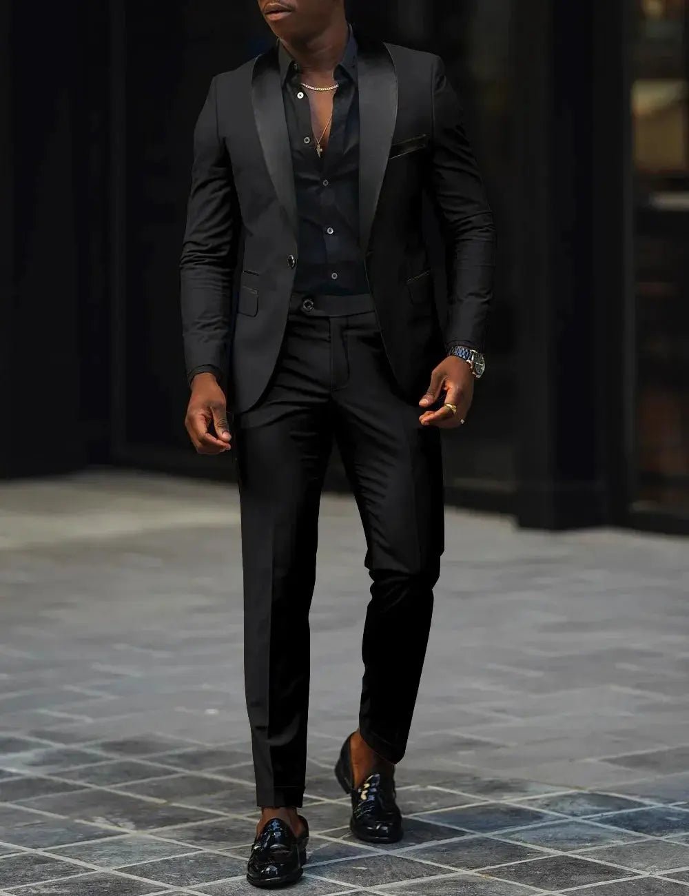 High Quality Men's Business Casual Suit For Wedding Groom Wear Prom Best Man Blazer Slim Fit 2 Pieces Size Jacket+Pant - Honesty Sales