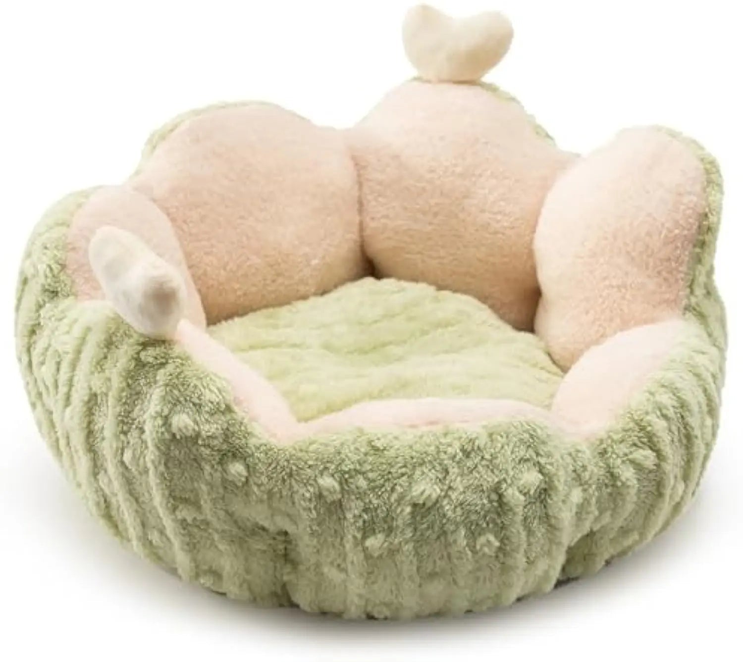 Hollypet Calming Cat Beds For Indoor Cats Cute Cactus Pet Beds Fluffy Puppy Bed Non Slip Extra Small Dog Bed - Honesty Sales