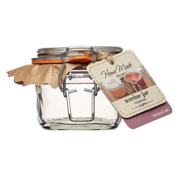 Home Made Deluxe Glass Terrine Jar - 125ml (4oz) - Honesty Sales