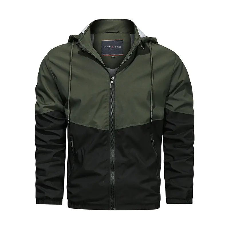 Hooded Stand Collar Casual Men Jacket - Honesty Sales