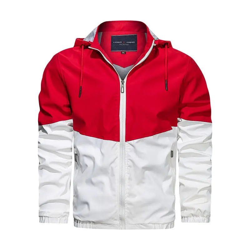 Hooded Stand Collar Casual Men Jacket - Honesty Sales
