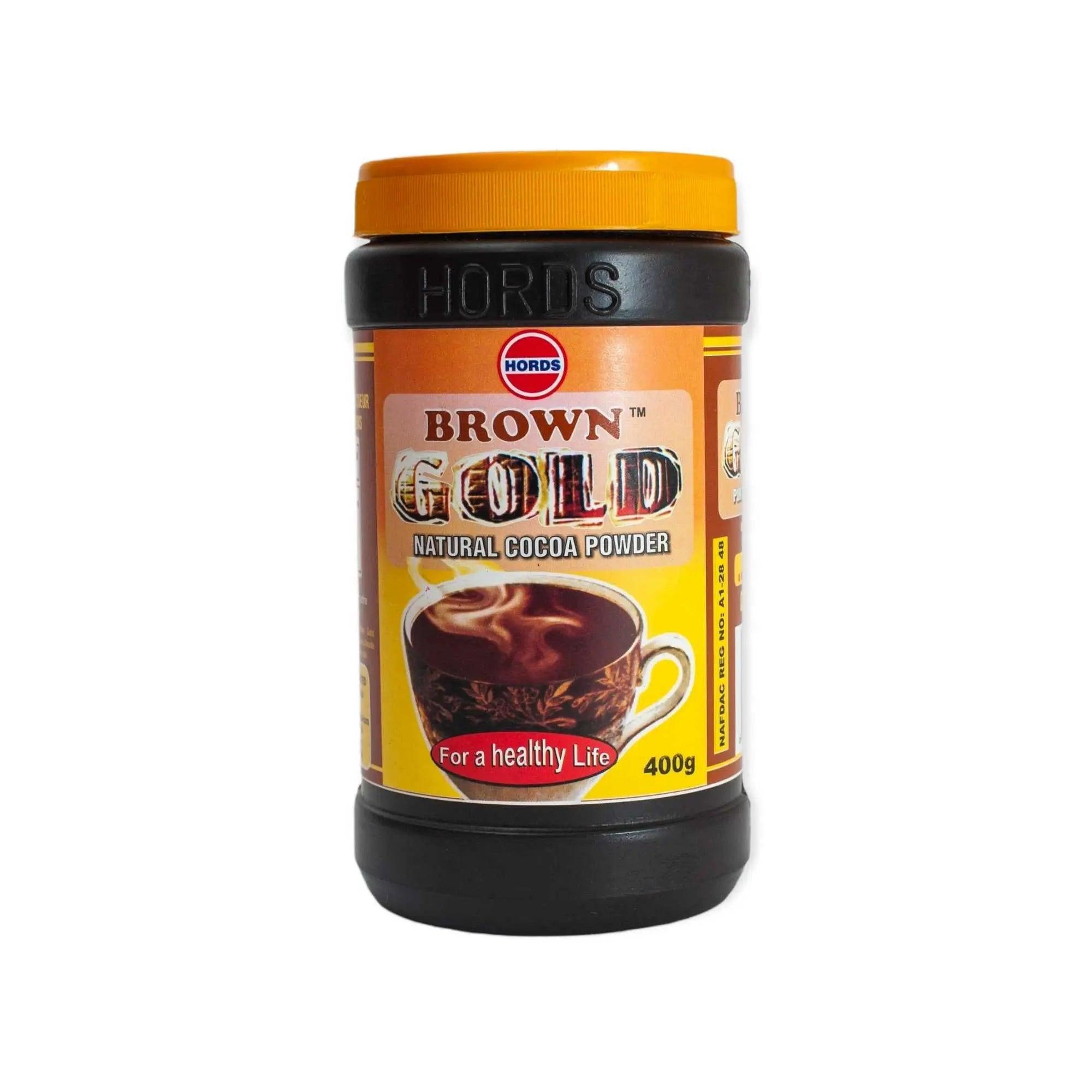 HORDS Brown Gold Natural Cocoa Powder 400g - Honesty Sales Image principale du produit