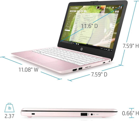 HP Stream 11-ak0520na Pink Celeron N4120 11.6" 4GB Ram 64GB - 735J1EA - Honesty Sales U.K