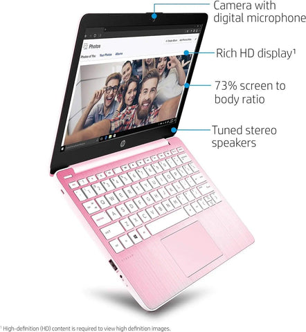 HP Stream 11-ak0520na Pink Celeron N4120 11.6" 4GB Ram 64GB - 735J1EA - Honesty Sales U.K