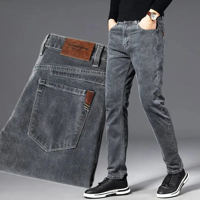 ICPANS Men's Classic Stretch Denim Jeans – Vintage Black, Regular Fit (Sizes 29 - 40) - Honesty Sales