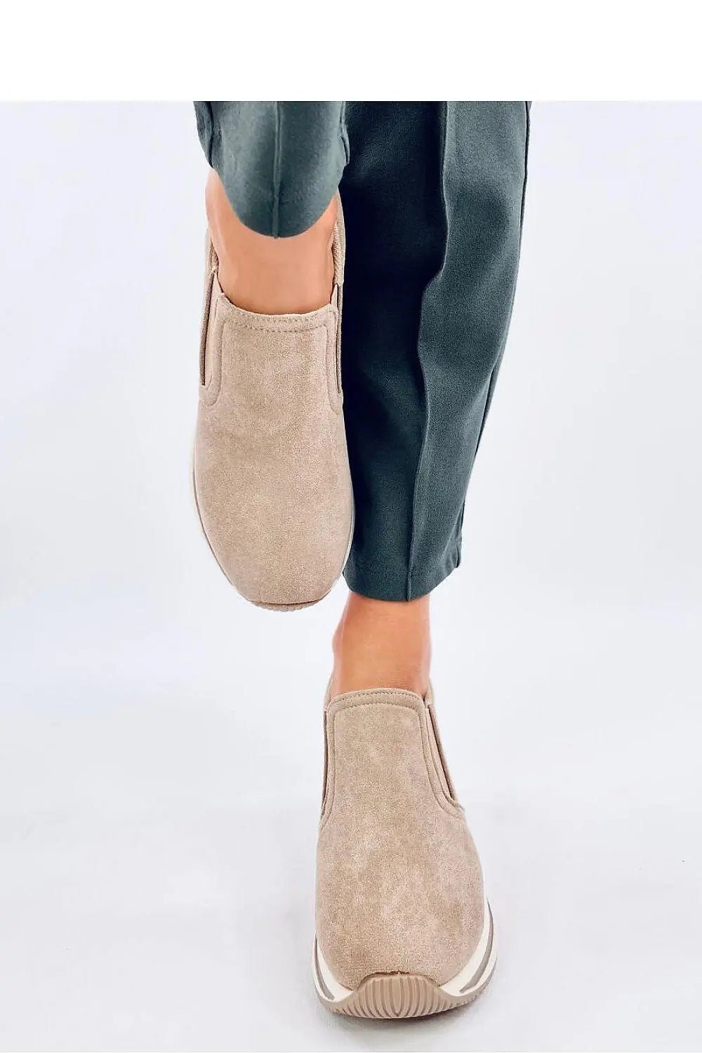 Inello women's buskin low suede slip-on half shoes - Honesty Sales