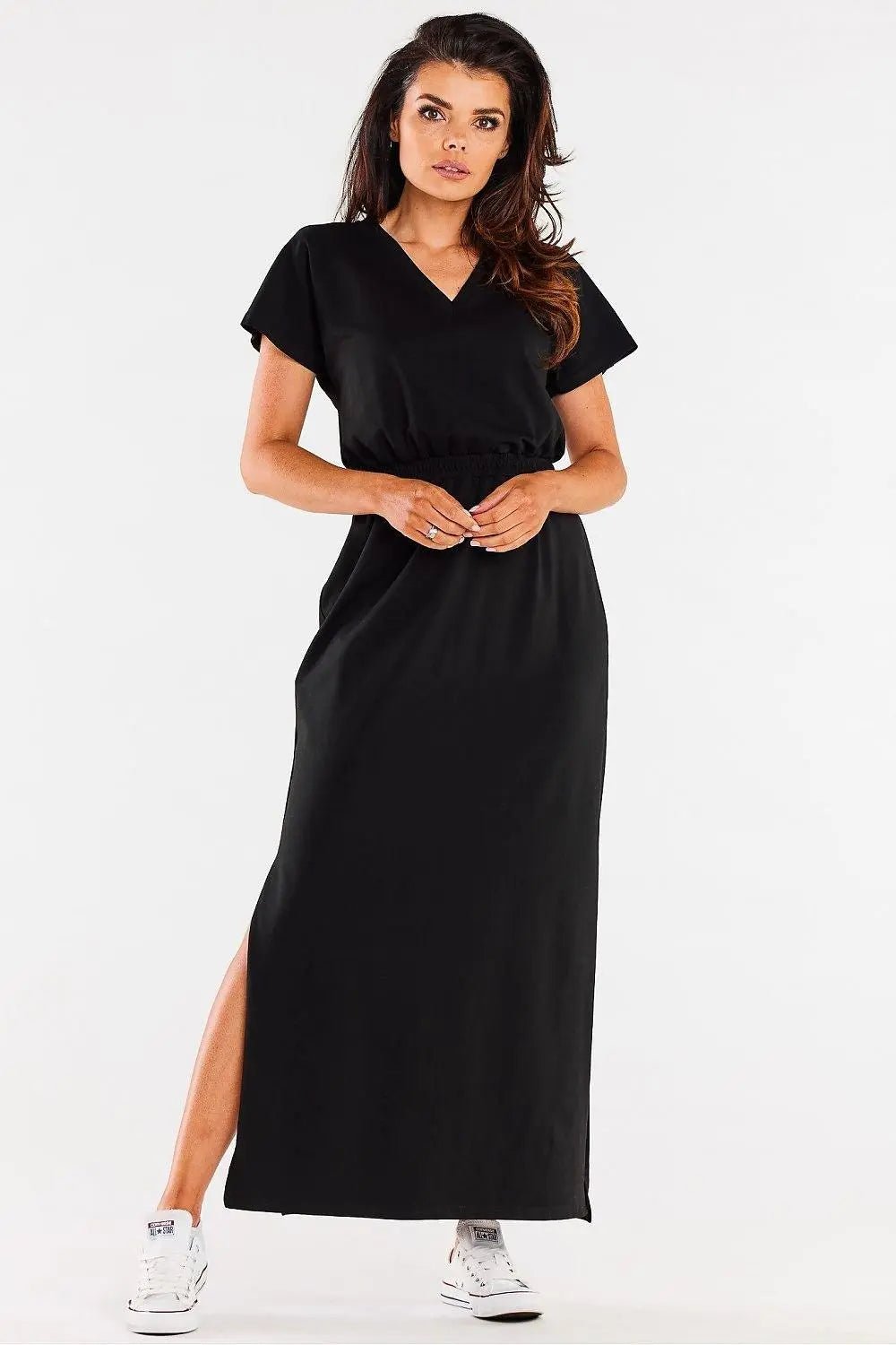 Infinite You heart neckline maxi dress - Honesty Sales