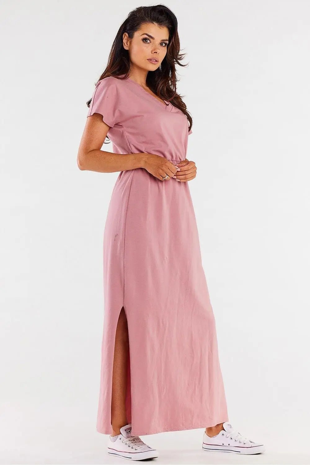 Infinite You heart neckline maxi dress - Honesty Sales