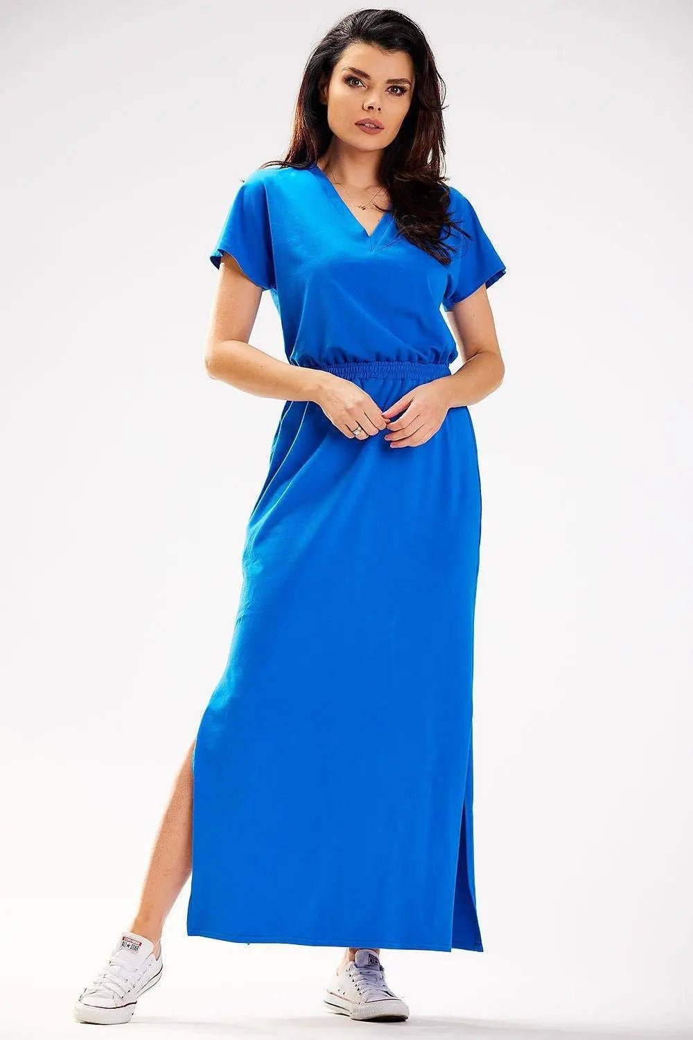 Infinite You heart neckline maxi dress - Honesty Sales