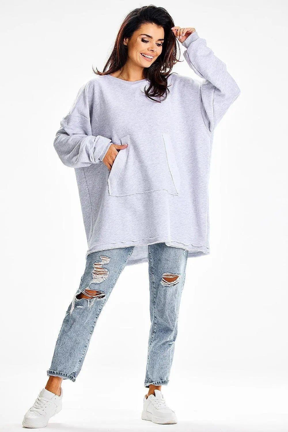 Infinite You loose cut comfortable sweatshirt - Honesty Sales