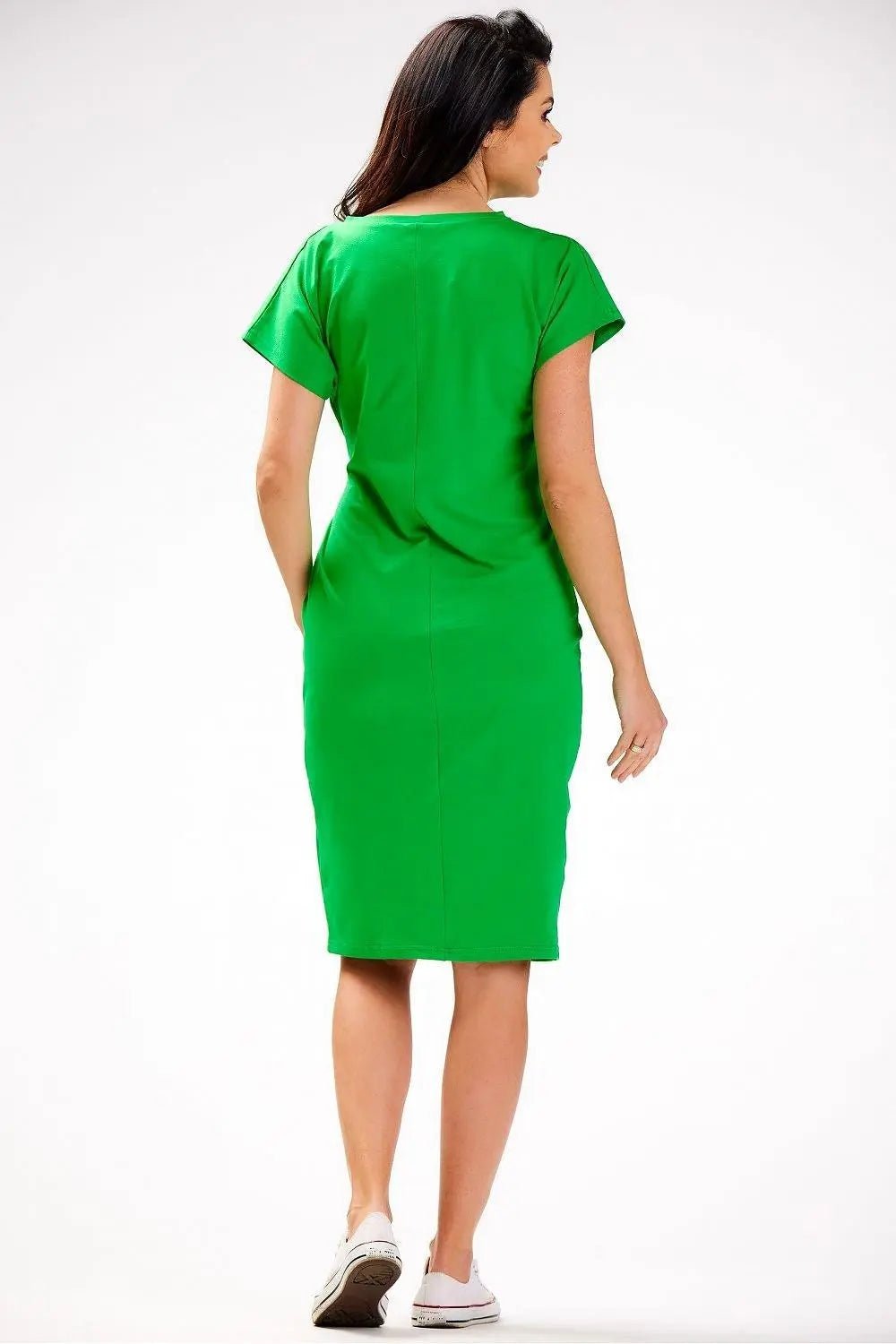 Infinite You short sleeves midi dress - Honesty Sales