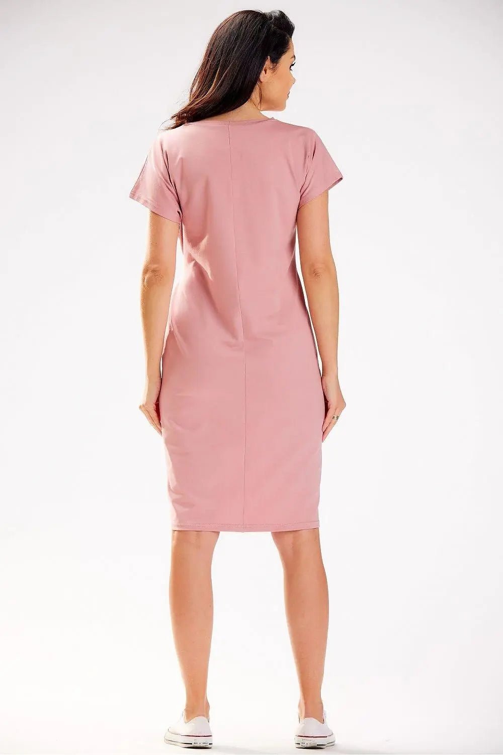 Infinite You short sleeves midi dress - Honesty Sales