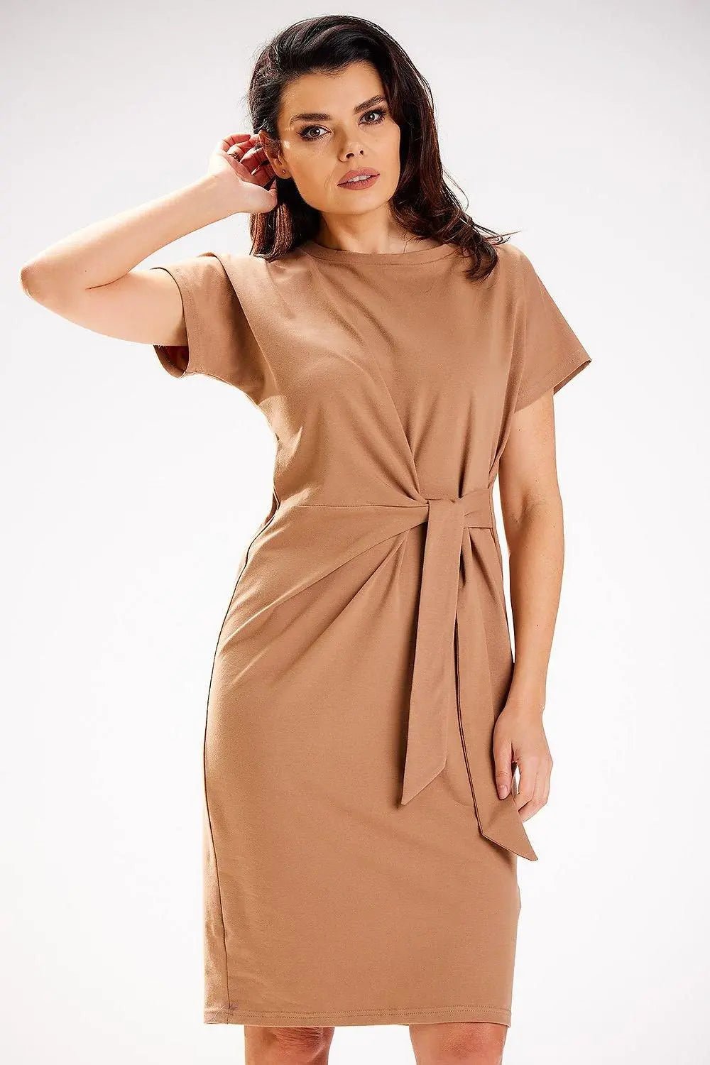 Infinite You short sleeves midi dress - Honesty Sales