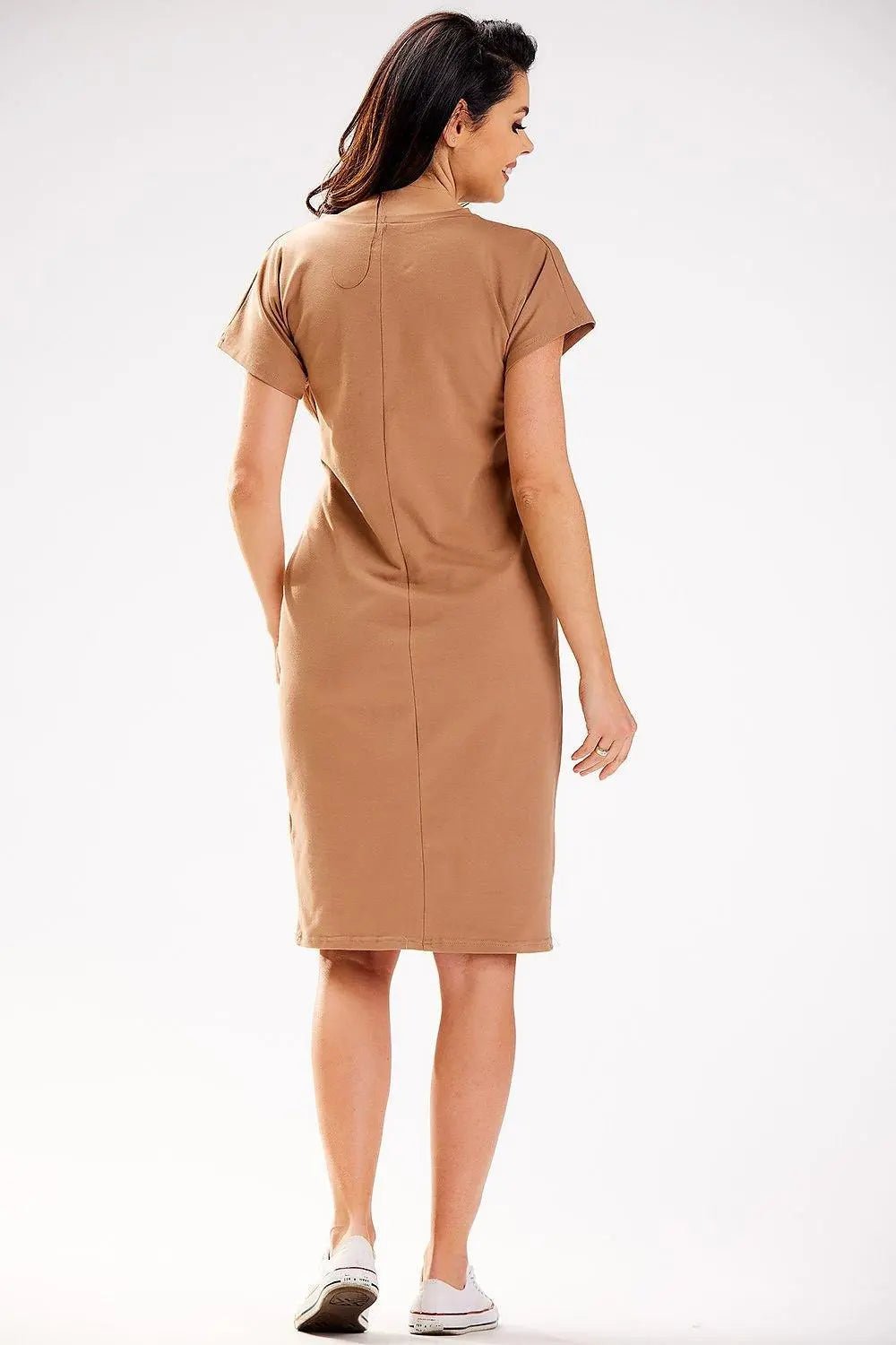 Infinite You short sleeves midi dress - Honesty Sales