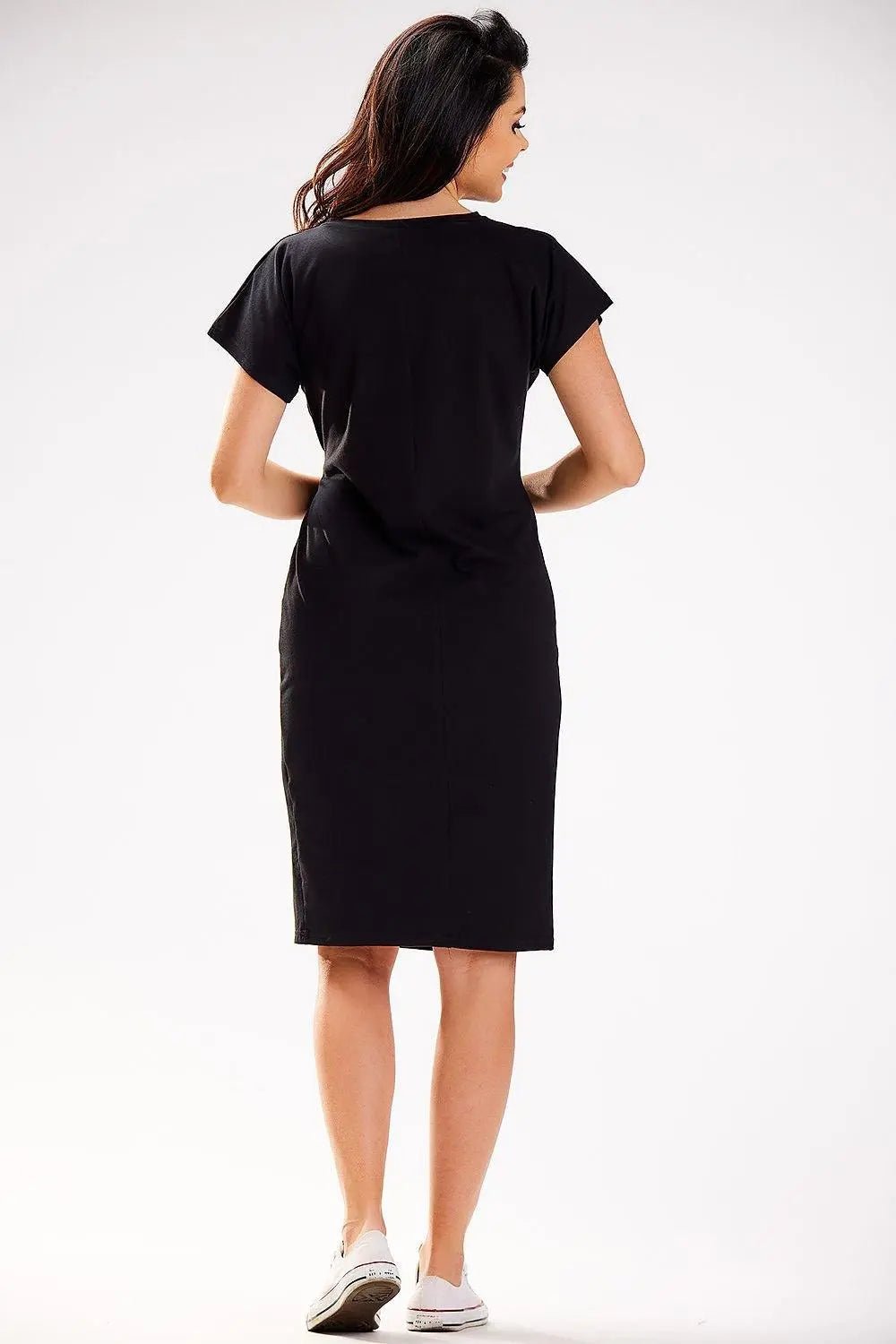 Infinite You short sleeves midi dress - Honesty Sales