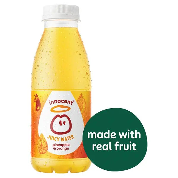 innocent Juicy Water Pineapple & Orange 420ml (Case of 12)  Honesty Sales U.K