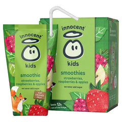 innocent Kids Smoothies Strawberries, Raspberries & Apples 150ml x 4
