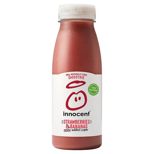 innocent Smoothie Strawberries & Bananas 250ml (Case of 8)  Honesty Sales U.K