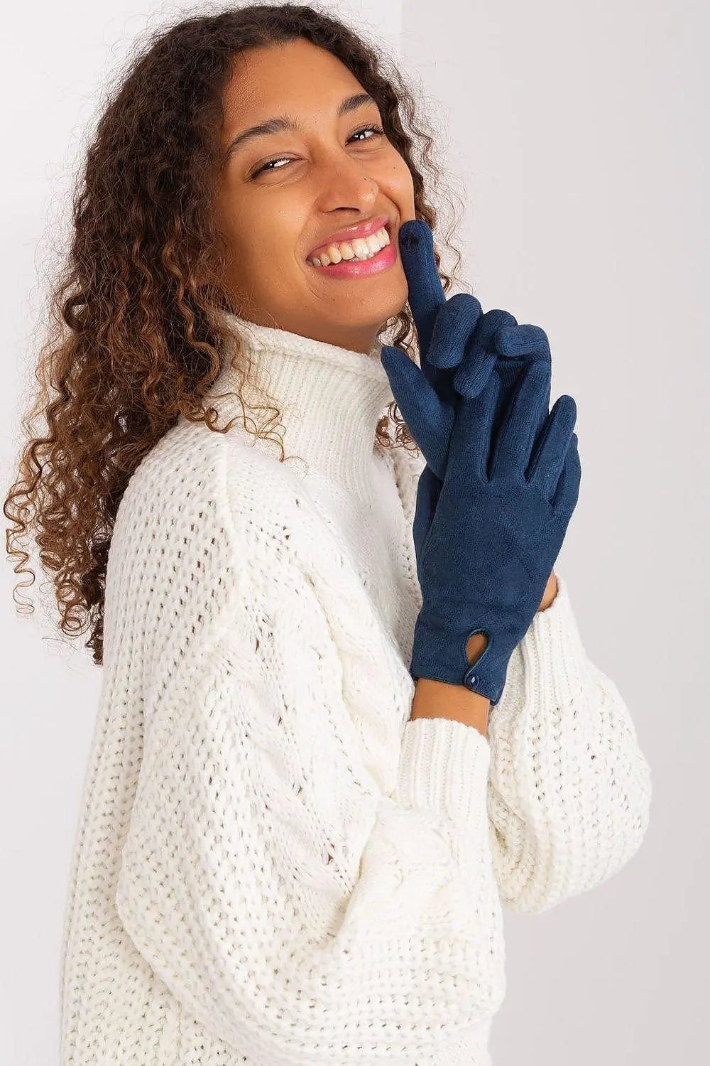 insulated fabric in a decorative geometric pattern gloves - Honesty Sales