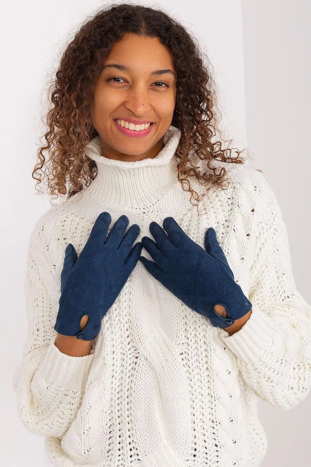 insulated fabric in a decorative geometric pattern gloves - Honesty Sales