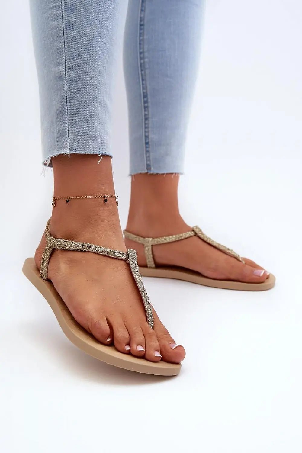 Ipanema Women’s Sandals – Eco-Friendly Glitter Design with Buckle Closure - Honesty Sales