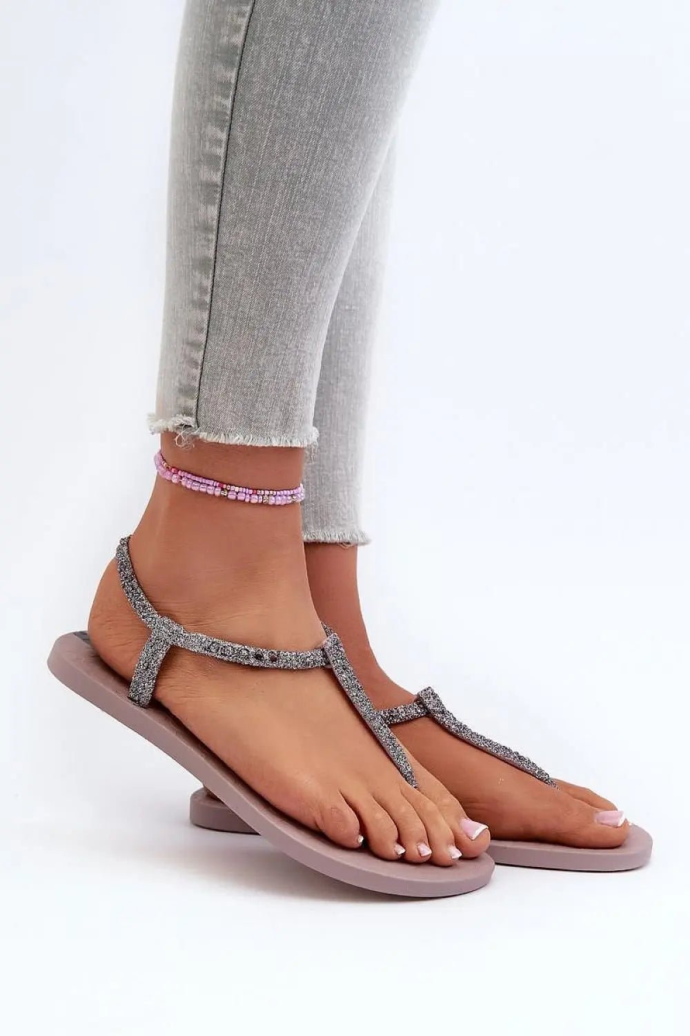 Ipanema Women’s Sandals – Eco-Friendly Glitter Design with Buckle Closure - Honesty Sales
