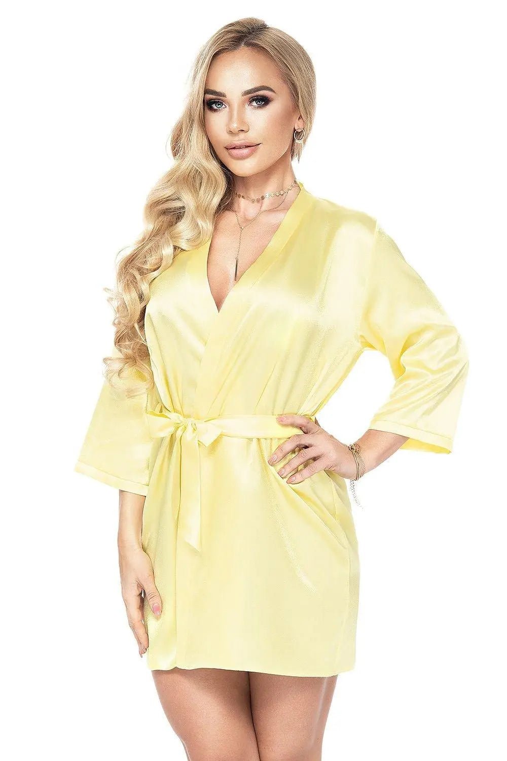 Irall Italian satin bathrobe - Honesty Sales