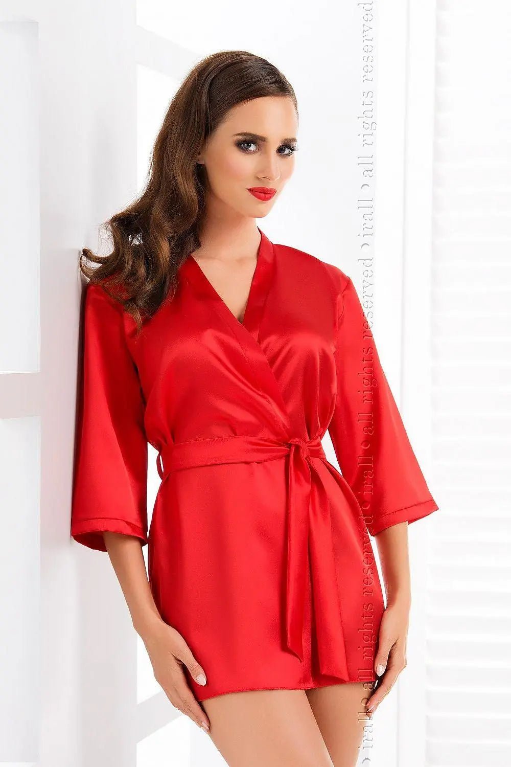 Irall Italian satin bathrobe - Honesty Sales