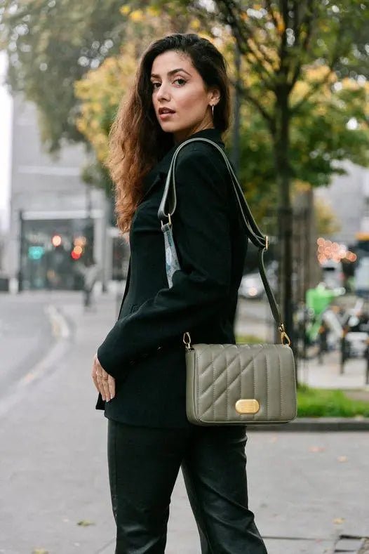 Iris Shoulder Bag in Green - Honesty Sales