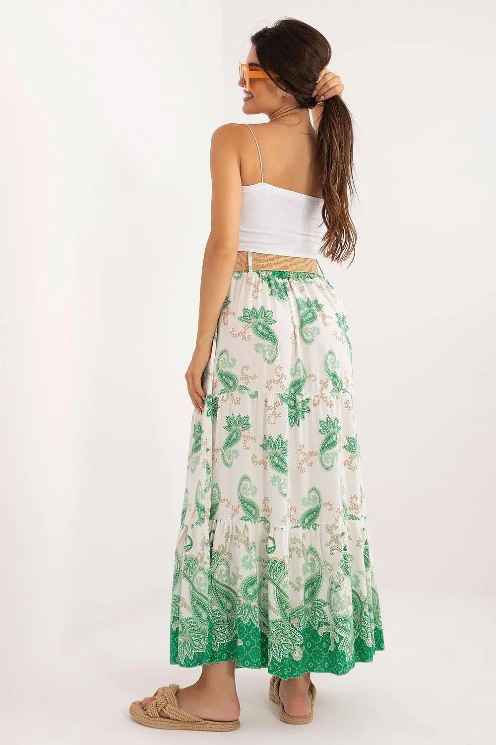 Italy Moda casual viscose long maxi skirt - Honesty Sales