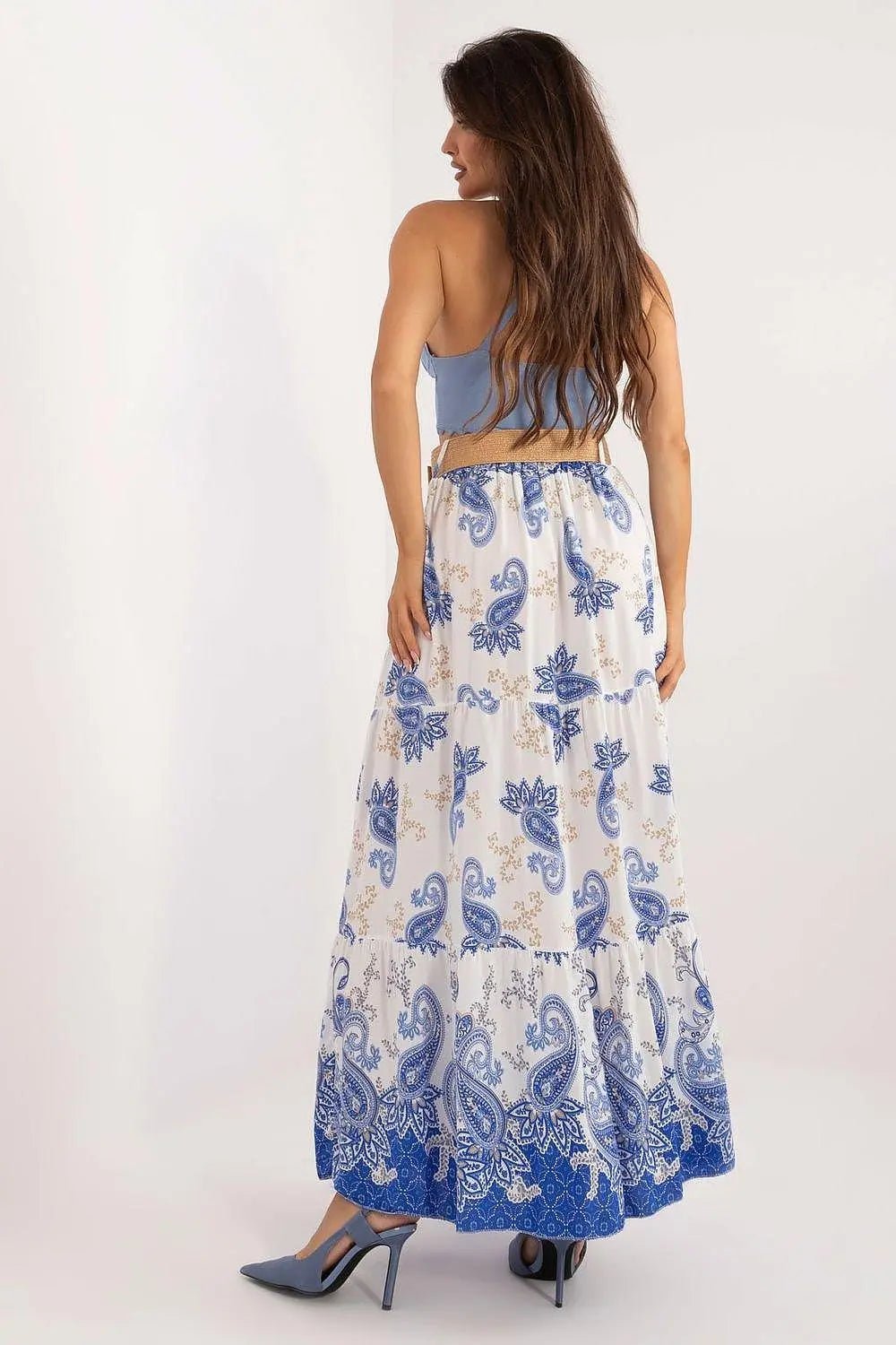 Italy Moda casual viscose long maxi skirt - Honesty Sales