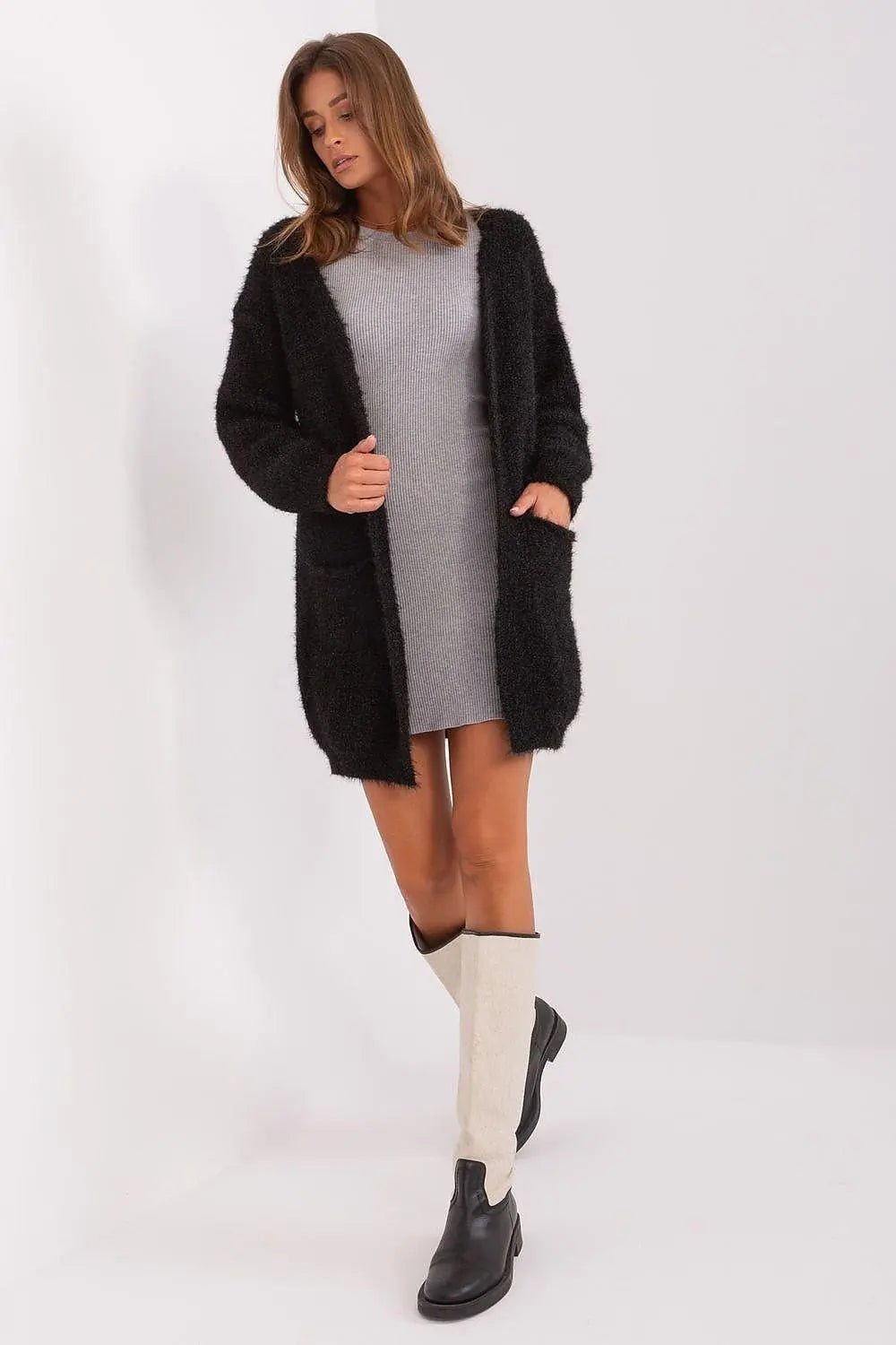 Italy Moda high-quality acrylic cardigan - Honesty Sales