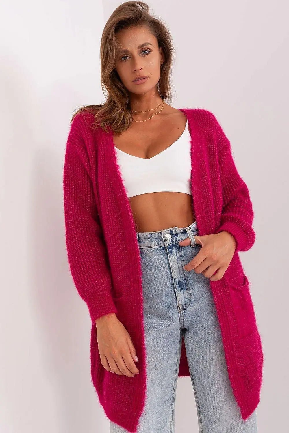 Italy Moda high-quality acrylic cardigan - Honesty Sales