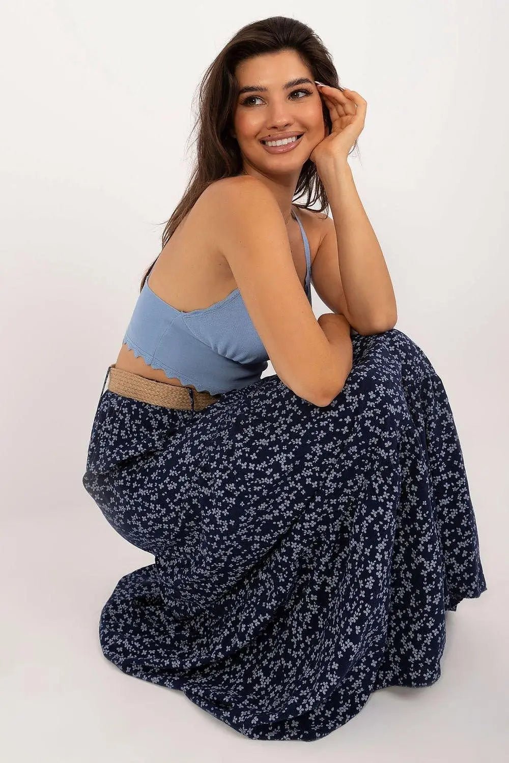 Italy Moda long casual maxi skirt - Honesty Sales