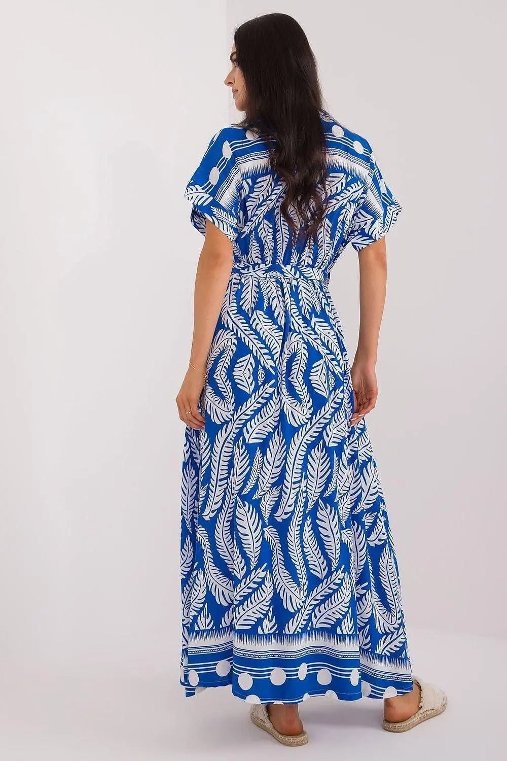 Italy Moda shirt-like cut summer dress - Honesty Sales