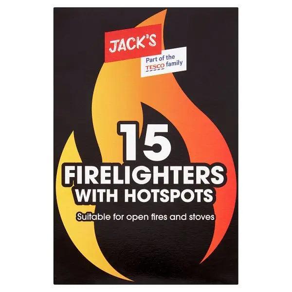 Jack's 15 Firelighters with Hotspots 200g (Case of 24) - Honesty Sales Hauptbild