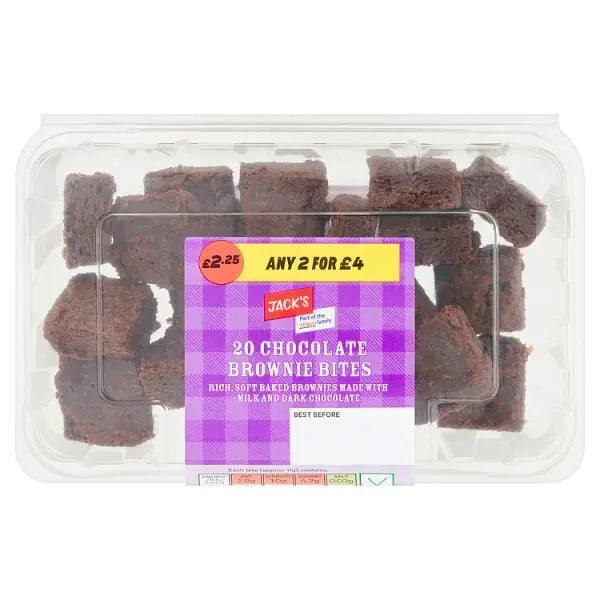 Jack's 20 Chocolate Brownie Bites (Case of 4) - Honesty Sales