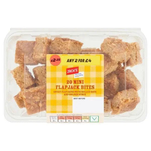 Jack's 20 Mini Flapjack Bites (Case of 4) - Honesty Sales U.K