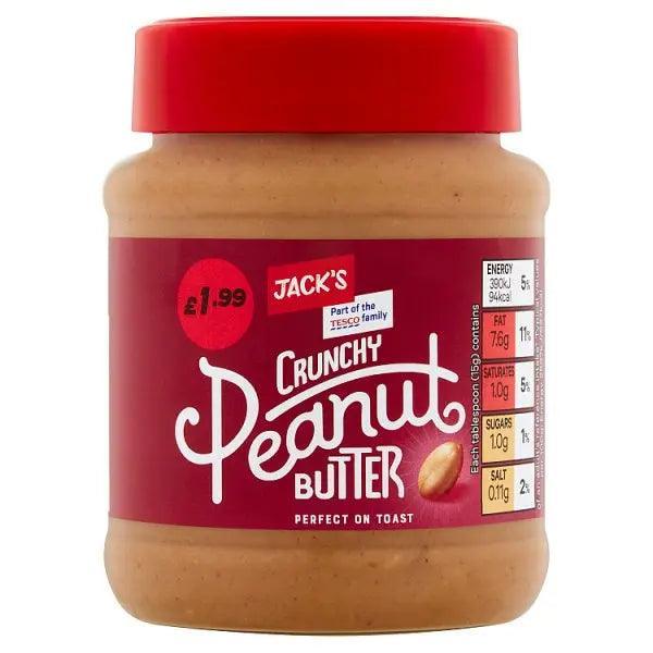Jack's Crunchy Peanut Butter 340g (Case of 6) - Honesty Sales