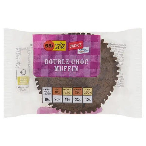 Jack's Double Choc Muffin (Case of 12) - Honesty Sales U.K