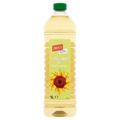 Jack's Sunflower Oil 1L (Case of 6) - Honesty Sales U.K