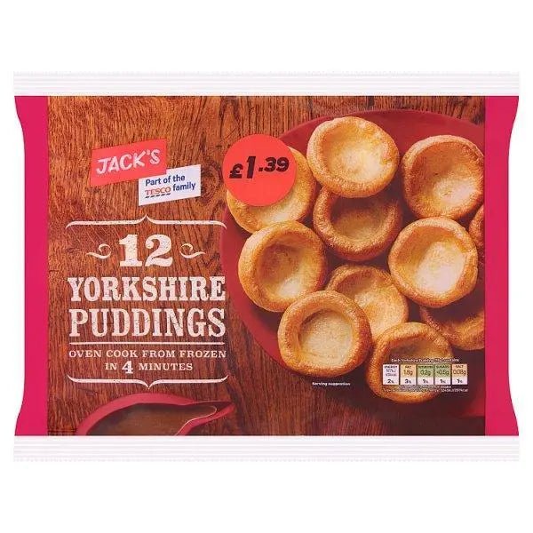 Jacks 12 Yorkshire Puddings 185g - Honesty Sales