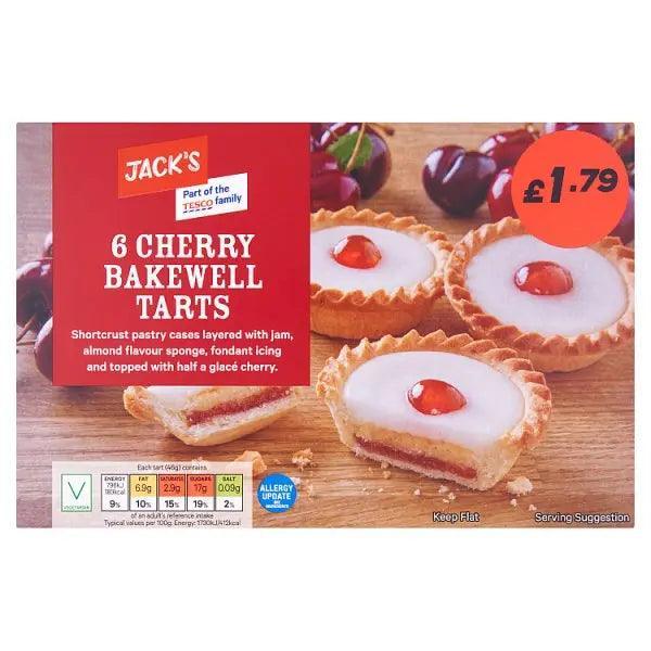 Jack's 6 Cherry Bakewell Tarts - Honesty Sales