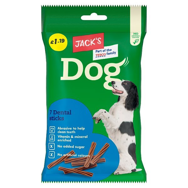 Jack's 7 Dog Dental Sticks 180g (Case of 13) - Honesty Sales