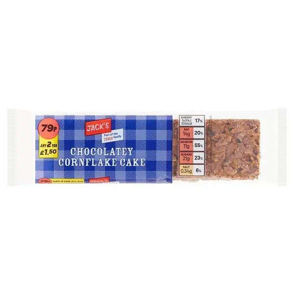 Jack's Chocolatey Cornflake Cake 70g (Case of 12) - Honesty Sales