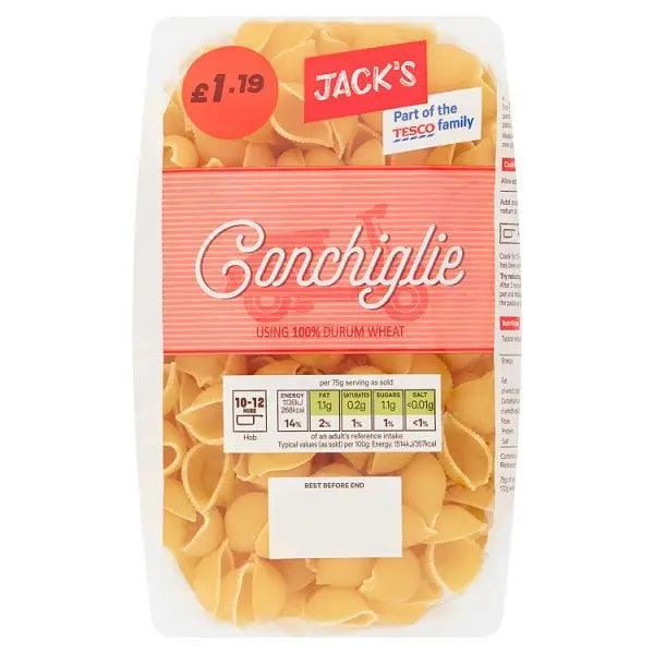 Jack's Conchiglie 500g (Case of 12) - Honesty Sales