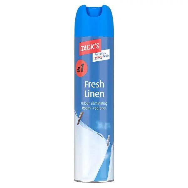 Jack's Fresh Linen Odour Eliminating Room Fragrance (Case of 6) - Honesty Sales