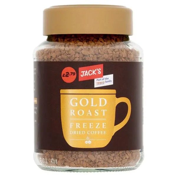 Jack's Gold Roast Freeze Dried Coffee 90g (Case of 6) - Honesty Sales