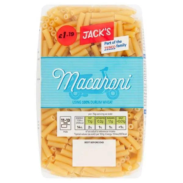 Jack's Macaroni 500g (Case of 12) - Honesty Sales