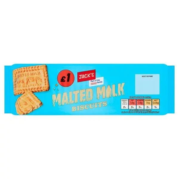 Jack's Malted Milk Biscuits 200g (Case of 12) - Honesty Sales